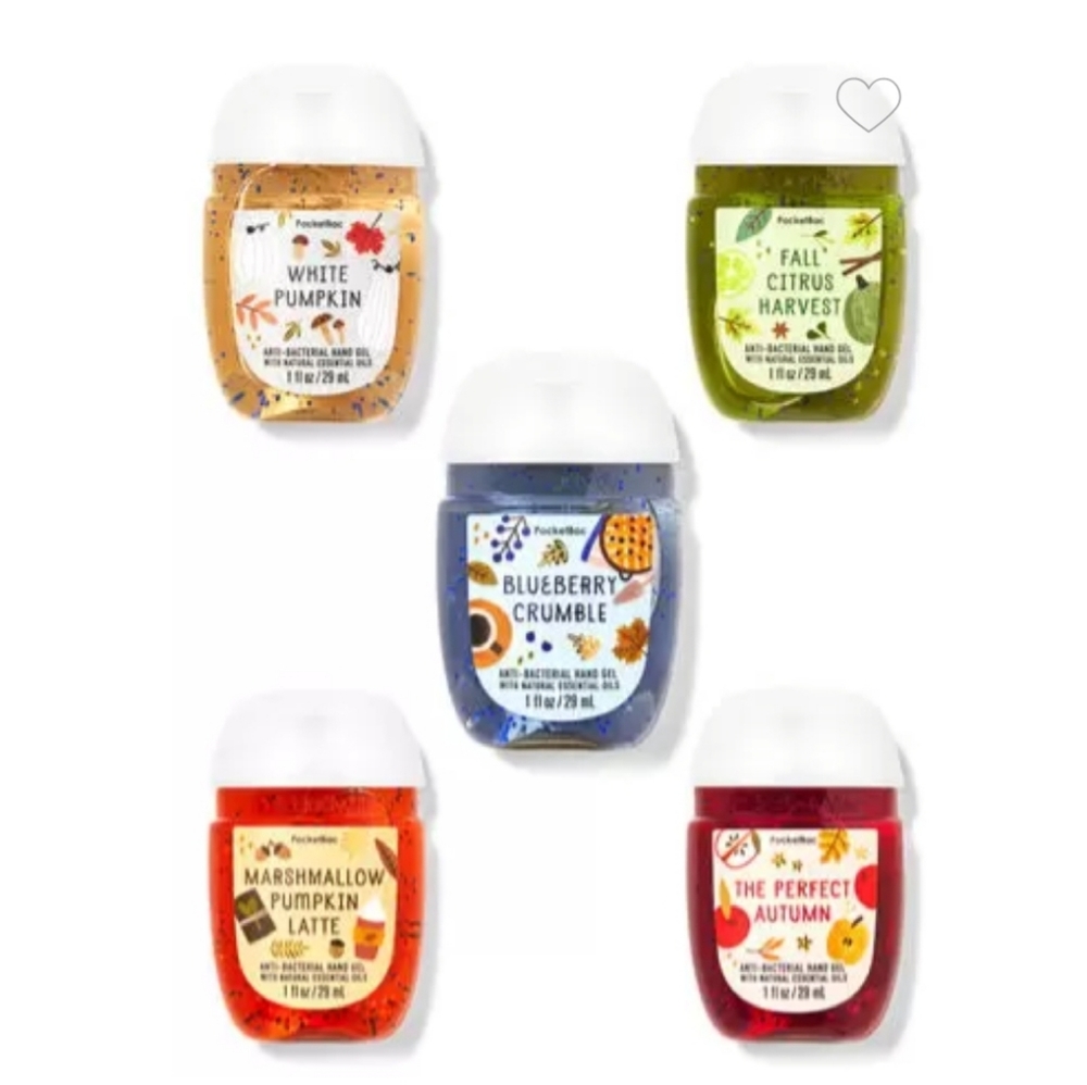 FALL TREATS POCKETBAC HAND SANITIZERS 5-PACK BY BATH & BODY WORKS